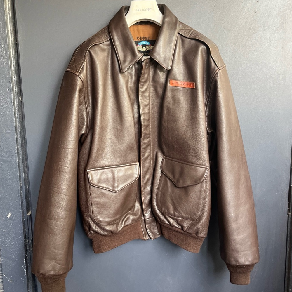Vintage Cooper Rare Horsehide Type A-2 Flight Jacket Men 46L (Schott, Avirex)